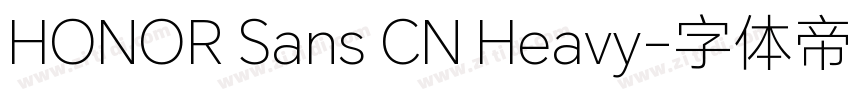 HONOR Sans CN Heavy字体转换